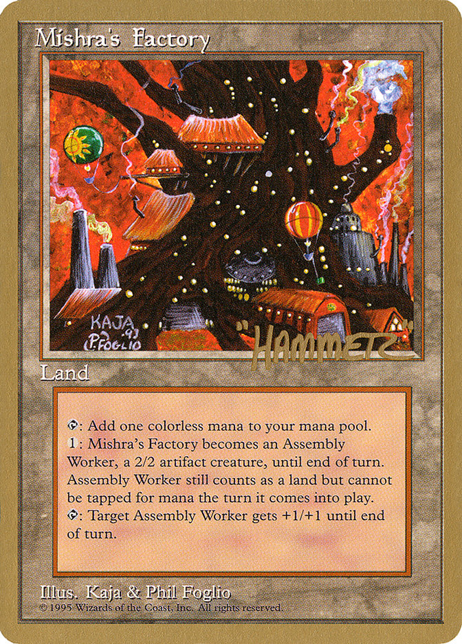 Mishra's Factory (Shawn "Hammer" Regnier) [Pro Tour Collector Set] | Gamers Paradise
