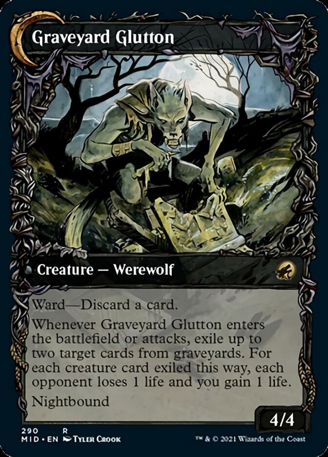 Graveyard Trespasser // Graveyard Glutton (Showcase Equinox) [Innistrad: Midnight Hunt] | Gamers Paradise