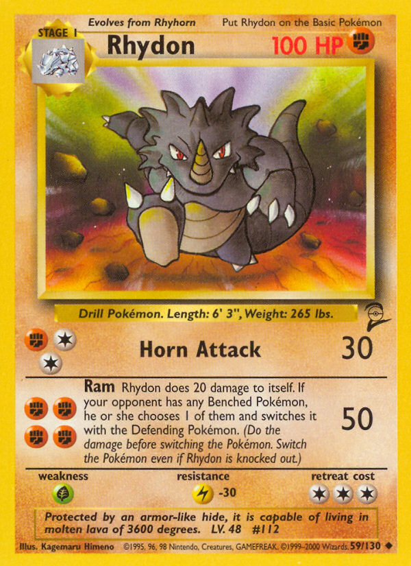 Rhydon (59/130) [Base Set 2] | Gamers Paradise