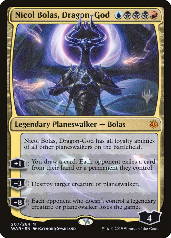 Nicol Bolas, Dragon-God (Promo Pack) [War of the Spark Promos] | Gamers Paradise