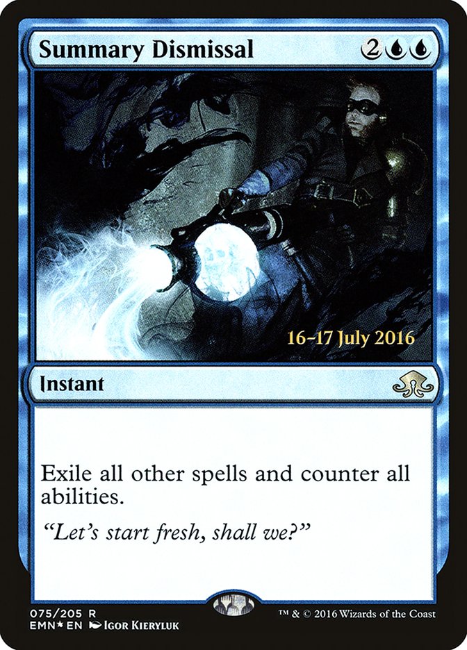 Summary Dismissal [Eldritch Moon Prerelease Promos] | Gamers Paradise