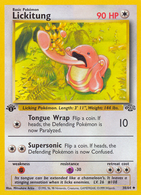 Lickitung (38/64) [Jungle 1st Edition] | Gamers Paradise