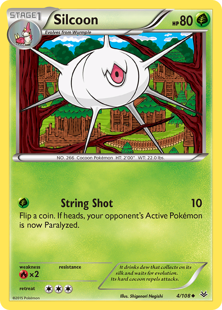 Silcoon (4/108) [XY: Roaring Skies] | Gamers Paradise