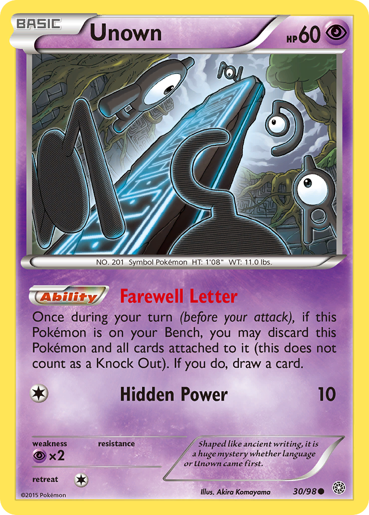 Unown (30/98) [XY: Ancient Origins] | Gamers Paradise