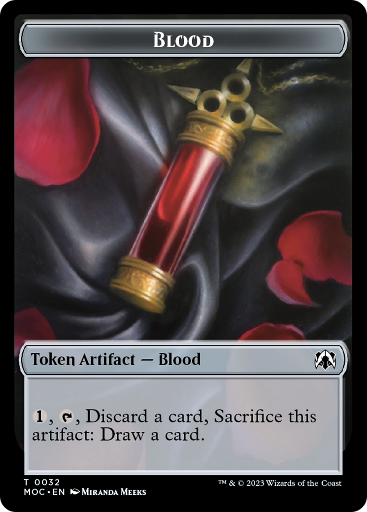 Blood // Shapeshifter Double-Sided Token [March of the Machine Commander Tokens] | Gamers Paradise