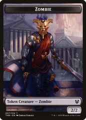 Human Soldier // Zombie Double-Sided Token [Theros Beyond Death Tokens] | Gamers Paradise