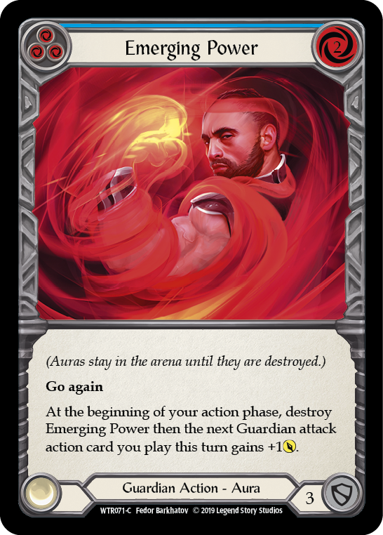 Emerging Power (Blue) [WTR071-C] Alpha Print Rainbow Foil | Gamers Paradise