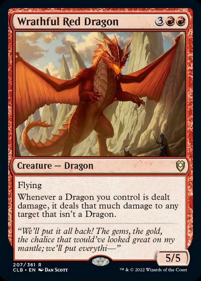 Wrathful Red Dragon [Commander Legends: Battle for Baldur's Gate] | Gamers Paradise