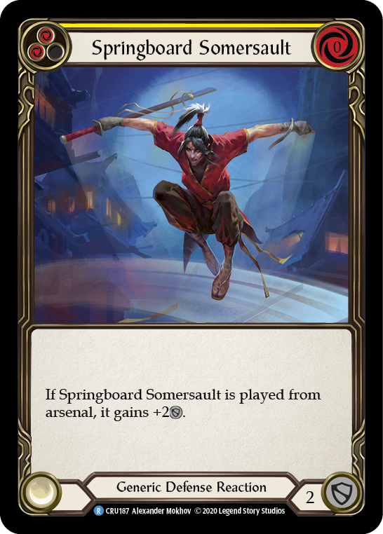 Springboard Somersault [CRU187] 1st Edition Rainbow Foil | Gamers Paradise