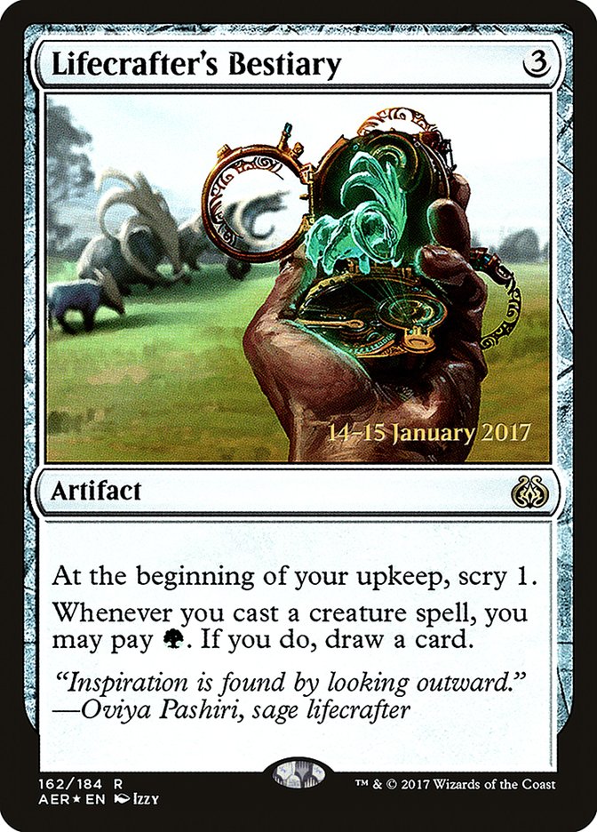 Lifecrafter's Bestiary [Aether Revolt Prerelease Promos] | Gamers Paradise