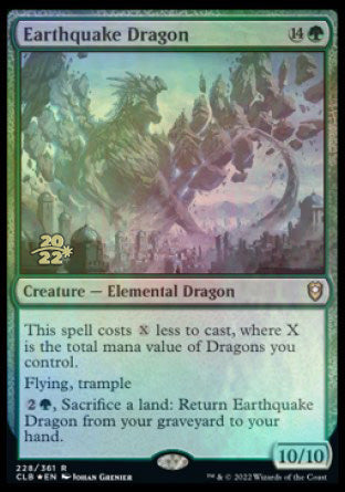 Earthquake Dragon [Commander Legends: Battle for Baldur's Gate Prerelease Promos] | Gamers Paradise