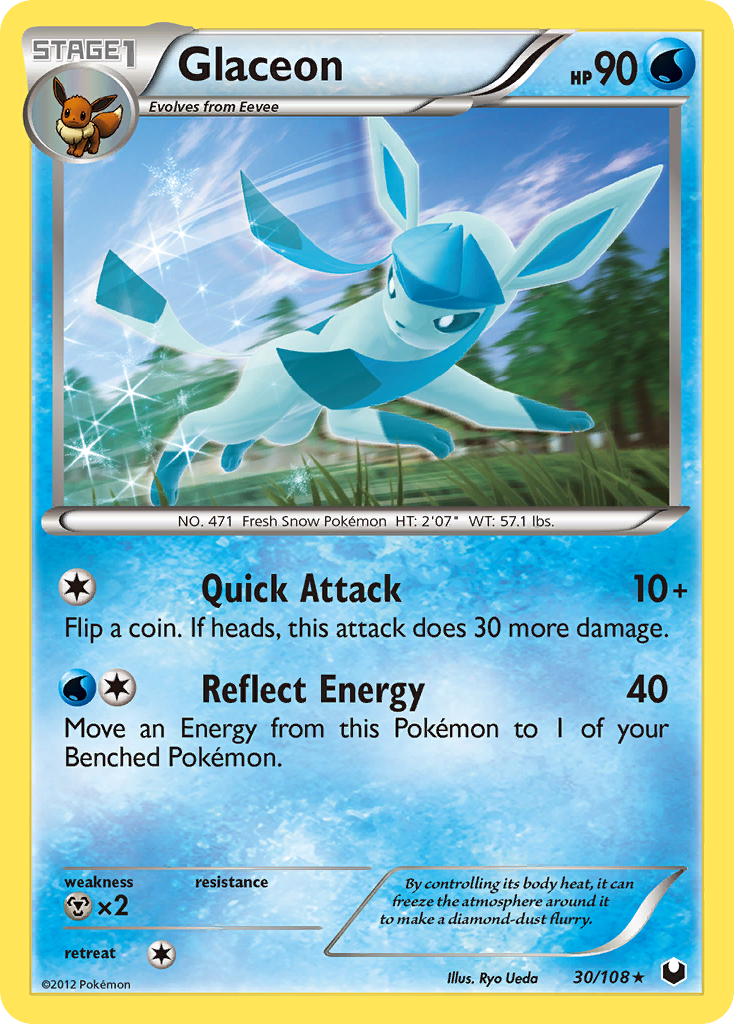 Glaceon (30/108) [Black & White: Dark Explorers] | Gamers Paradise