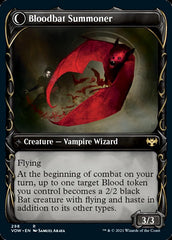 Voldaren Bloodcaster // Bloodbat Summoner (Showcase Fang Frame) [Innistrad: Crimson Vow] | Gamers Paradise