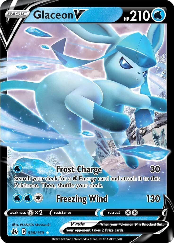 Glaceon V (038/159) [Sword & Shield: Crown Zenith] | Gamers Paradise