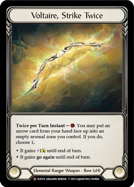 Voltaire, Strike Twice [U-ELE034] Unlimited Rainbow Foil | Gamers Paradise