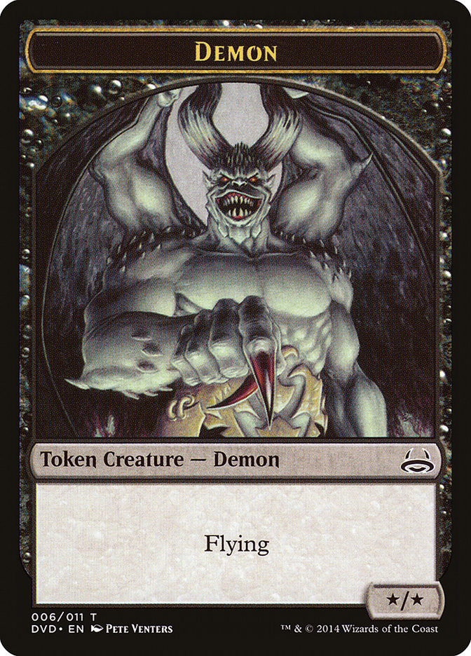 Demon Token (Divine vs. Demonic) [Duel Decks Anthology Tokens] | Gamers Paradise