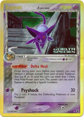 Espeon (4/113) (Delta Species) (Stamped) [EX: Delta Species] | Gamers Paradise