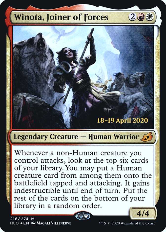 Winota, Joiner of Forces [Ikoria: Lair of Behemoths Prerelease Promos] | Gamers Paradise