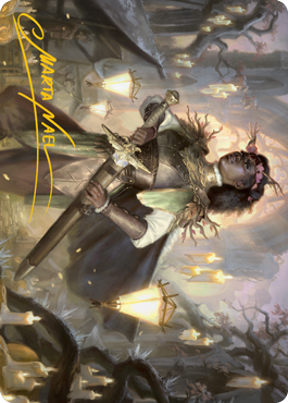 Sungold Sentinel Art Card (Gold-Stamped Signature) [Innistrad: Midnight Hunt Art Series] | Gamers Paradise