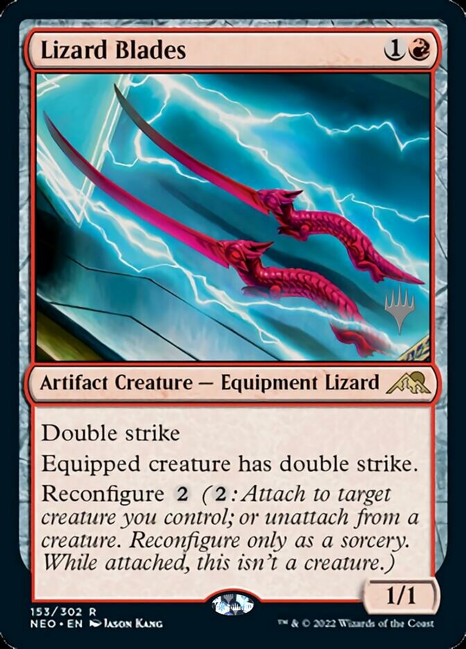 Lizard Blades (Promo Pack) [Kamigawa: Neon Dynasty Promos] | Gamers Paradise