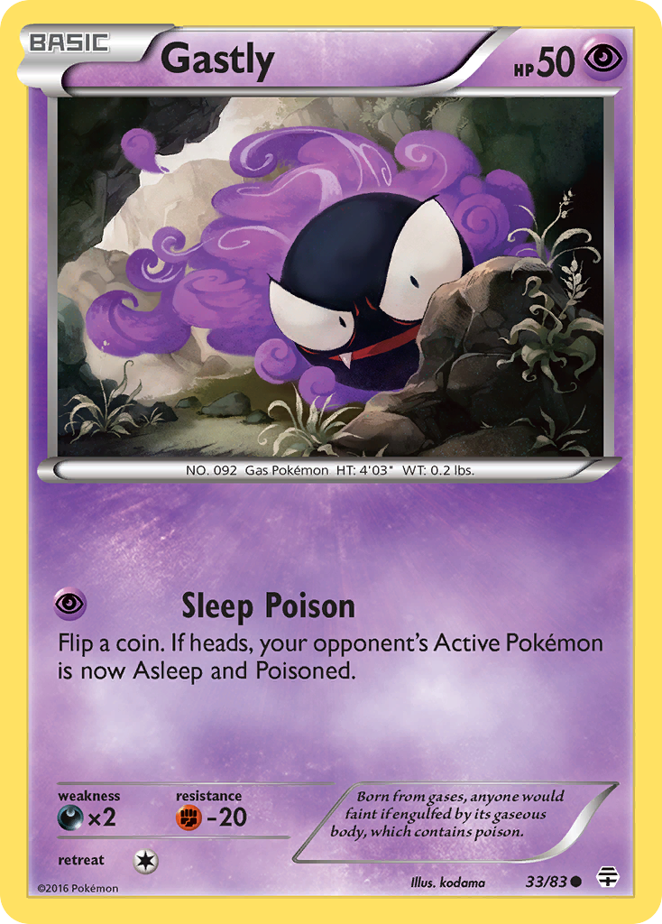 Gastly (33/83) [XY: Generations] | Gamers Paradise