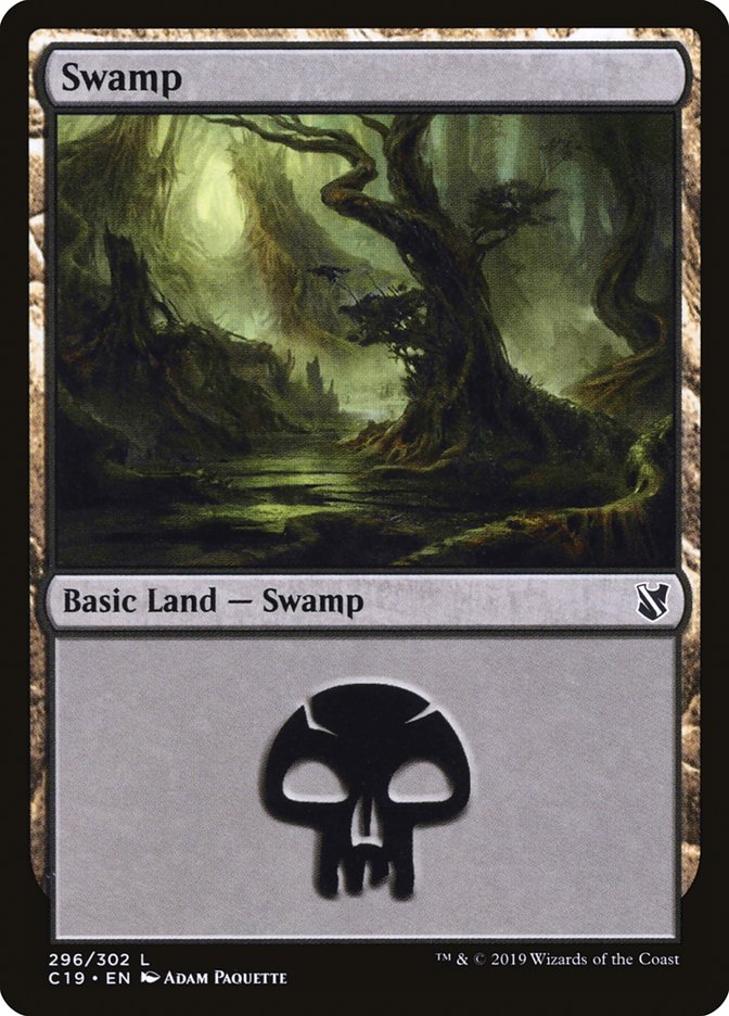 Swamp (296) [Commander 2019] | Gamers Paradise