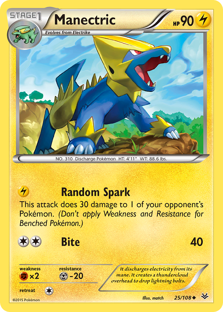 Manectric (25/108) [XY: Roaring Skies] | Gamers Paradise