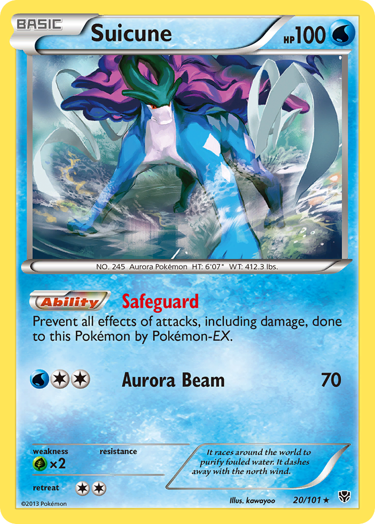 Suicune (20/101) [Black & White: Plasma Blast] | Gamers Paradise