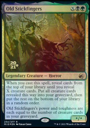 Old Stickfingers [Innistrad: Midnight Hunt Prerelease Promos] | Gamers Paradise