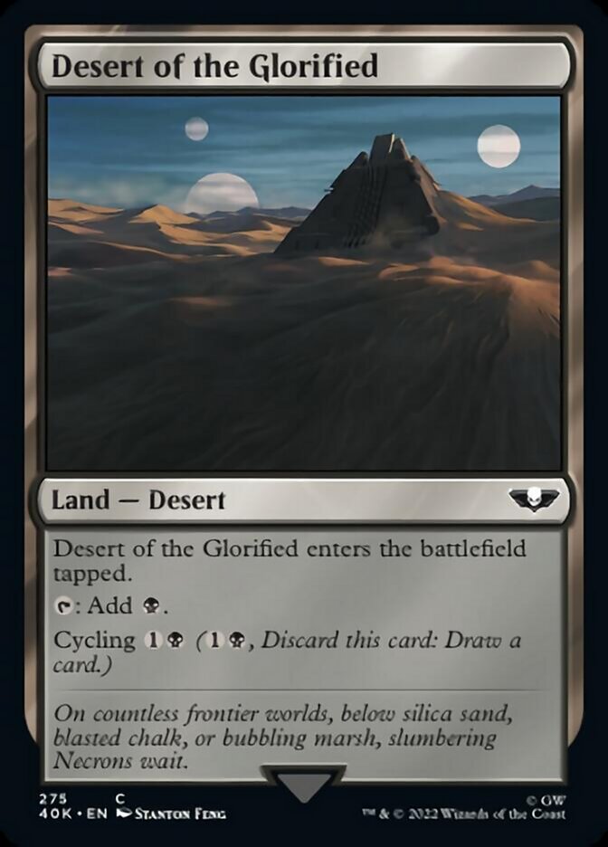 Desert of the Glorified (Surge Foil) [Universes Beyond: Warhammer 40,000] | Gamers Paradise