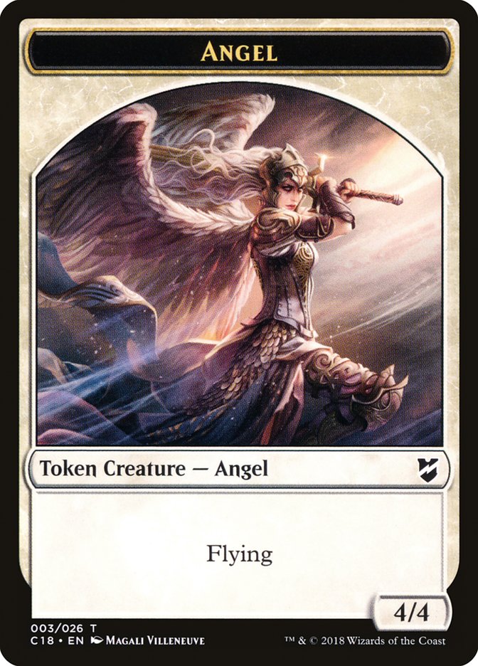 Zombie // Angel Double-Sided Token [Commander 2018 Tokens] | Gamers Paradise