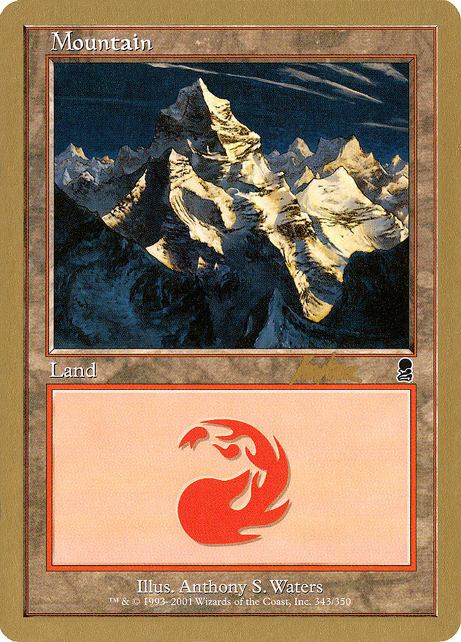 Mountain (bk343) (Brian Kibler) [World Championship Decks 2002] | Gamers Paradise