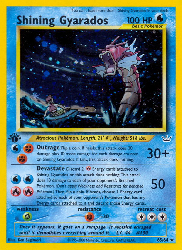 Shining Gyarados (65/64) [Neo Revelation 1st Edition] | Gamers Paradise