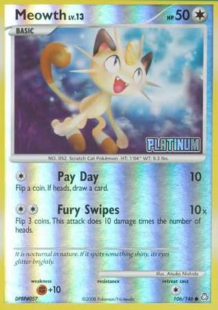 Meowth (106/146) [Burger King Promos: 2009 Collection] | Gamers Paradise