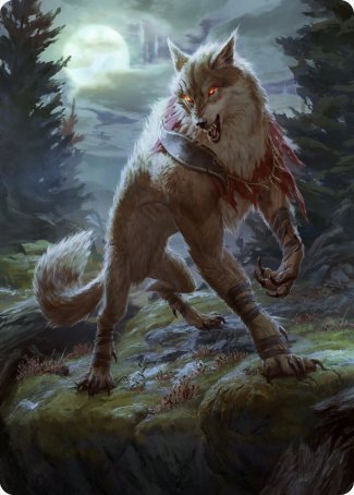 Arlinn, the Moon's Fury 1 Art Card [Innistrad: Midnight Hunt Art Series] | Gamers Paradise