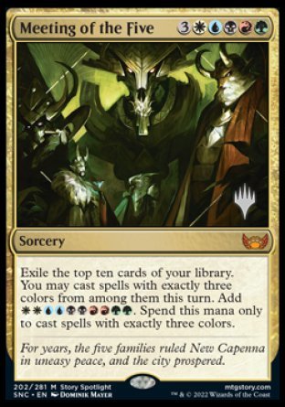 Meeting of the Five (Promo Pack) [Streets of New Capenna Promos] | Gamers Paradise
