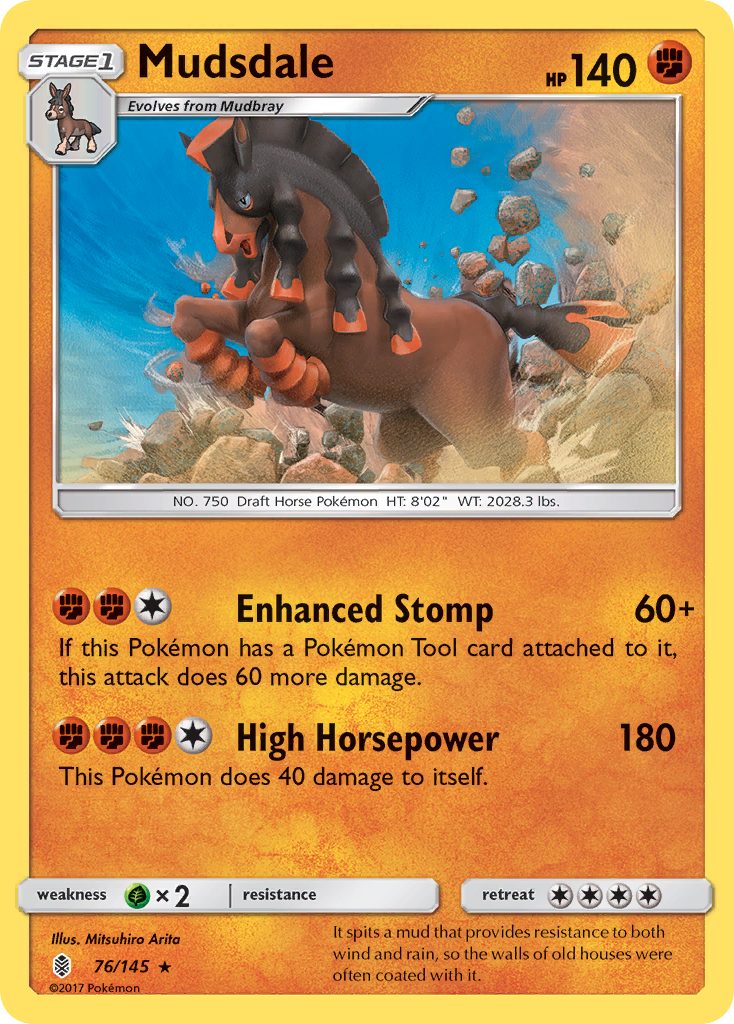 Mudsdale (76/145) [Sun & Moon: Guardians Rising] | Gamers Paradise