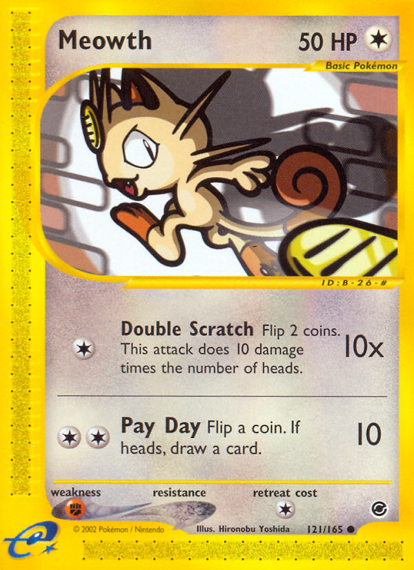 Meowth (121/165) [Expedition: Base Set] | Gamers Paradise