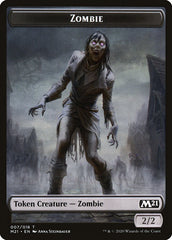 Treasure // Zombie Double-Sided Token [Core Set 2021 Tokens] | Gamers Paradise