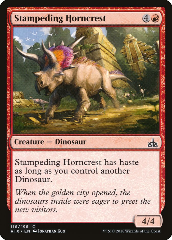 Stampeding Horncrest [Rivals of Ixalan] | Gamers Paradise