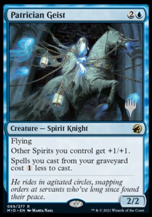 Patrician Geist (Promo Pack) [Innistrad: Midnight Hunt Promos] | Gamers Paradise