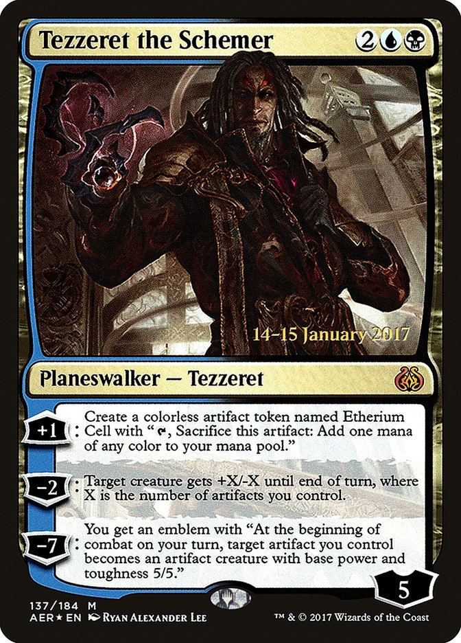 Tezzeret the Schemer [Aether Revolt Prerelease Promos] | Gamers Paradise