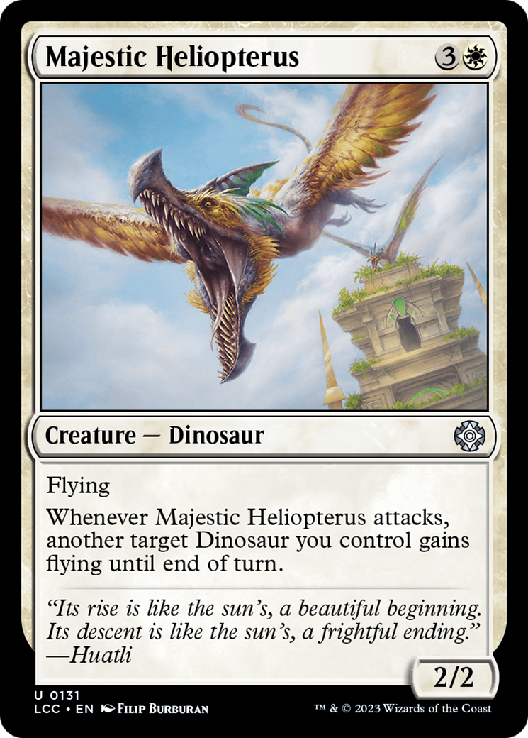 Majestic Heliopterus [The Lost Caverns of Ixalan Commander] | Gamers Paradise