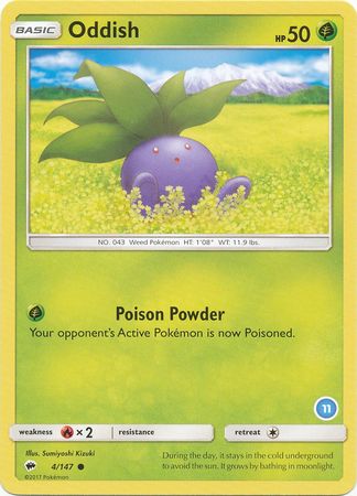 Oddish (4/147) (Deck Exclusive #11) [Sun & Moon: Trainer Kit - Alolan Ninetales] | Gamers Paradise