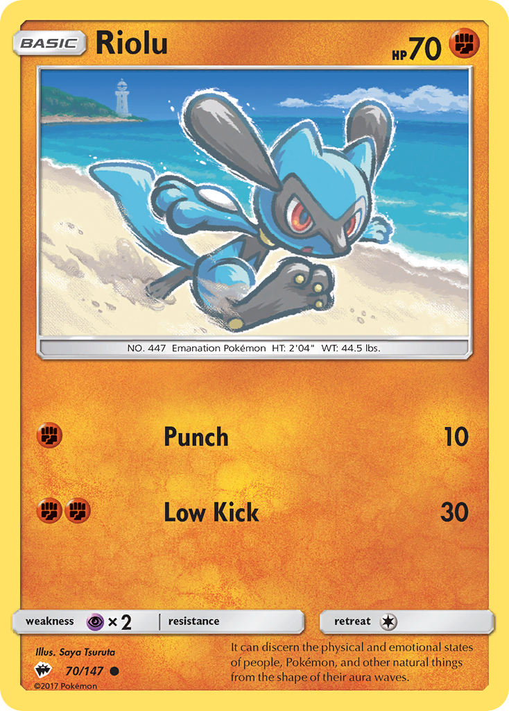 Riolu (70/147) [Sun & Moon: Burning Shadows] | Gamers Paradise