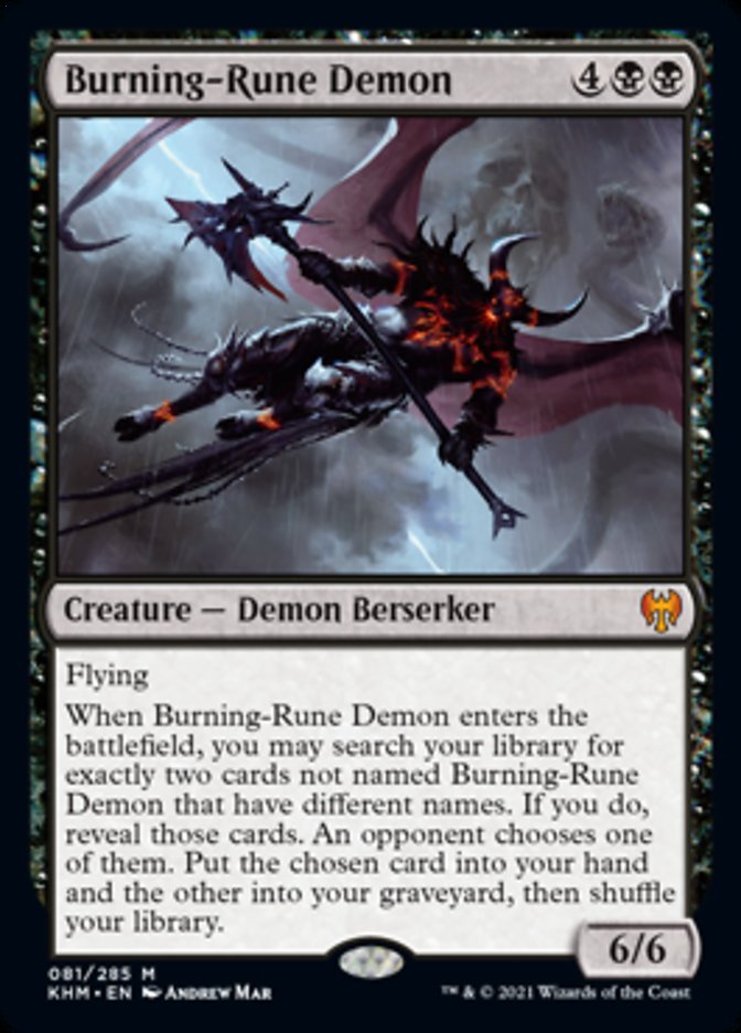 Burning-Rune Demon [Kaldheim] | Gamers Paradise