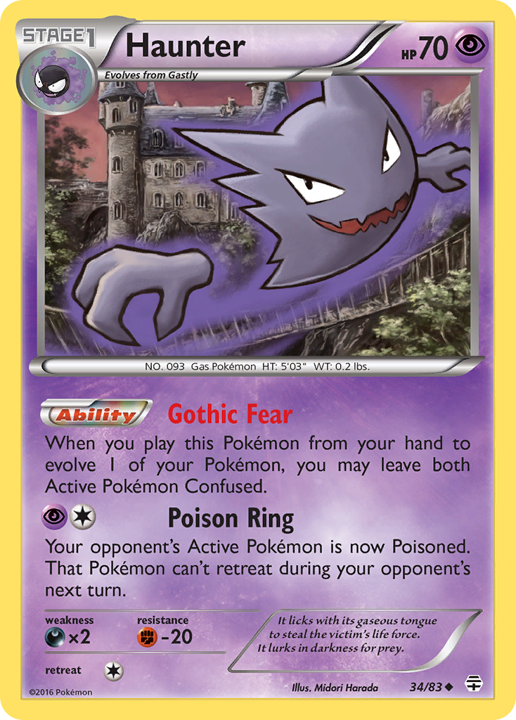 Haunter (34/83) [XY: Generations] | Gamers Paradise