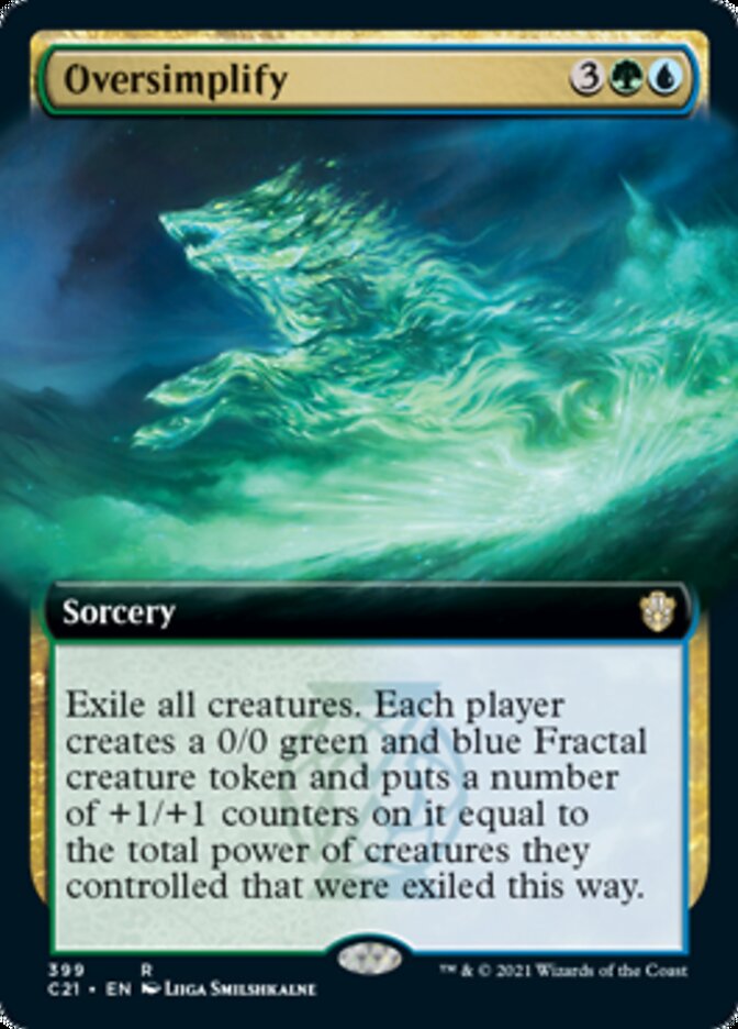 Oversimplify (Extended Art) [Commander 2021] | Gamers Paradise