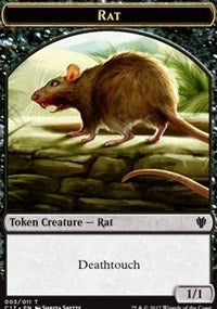 Rat // Cat Double-Sided Token [Commander 2017 Tokens] | Gamers Paradise