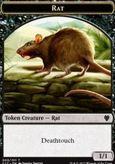 Rat // Cat Double-Sided Token [Commander 2017 Tokens] | Gamers Paradise